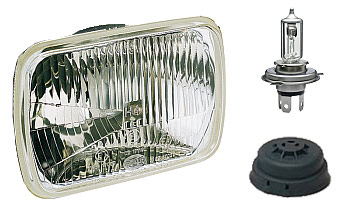 Hella H-4 Type Square Headlamp Kit, 84-86 300ZX