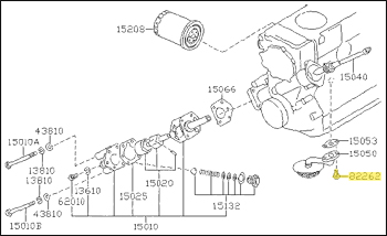 Factory Oil Pick Up Tube Bolt, 70-83 240Z-260Z-280Z-280ZX
