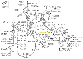 Factory Inner Rear Control Arm (Eccentric) Bolt, 2/83-2/87 300ZX (Z31)