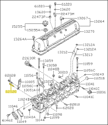 Factory Front Engine Slinger Bolt, Lower, 79-83 280ZX