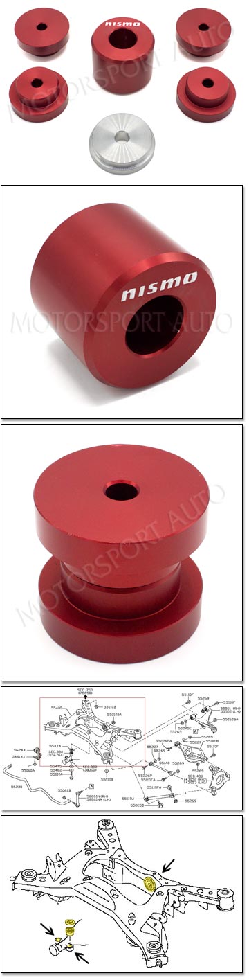 NISMO Solid Differential Bushing Kit, 09-20 370Z