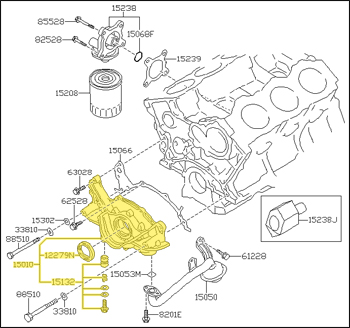 Factory Oil Pump, 7/92-96 300ZX (Z32) Non-Turbo