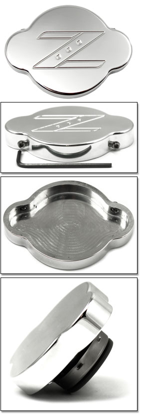 Polished Billet "Z" Logo Radiator Cap Cover, 03-09 350Z