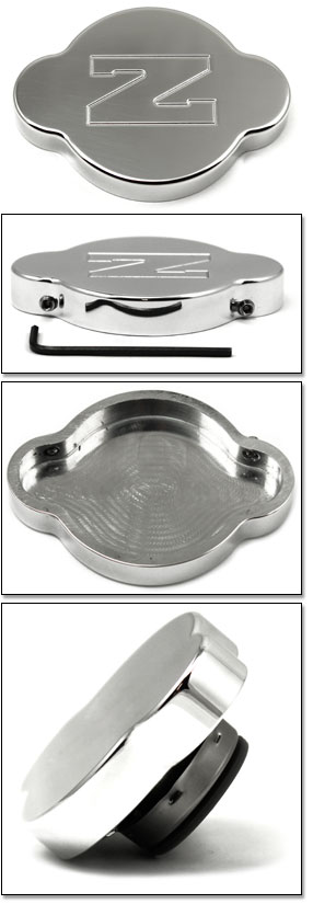 Polished Billet "Z" Logo Radiator Cap Cover, 84-89 300ZX