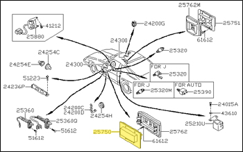 Factory Power Window Switch, Left, 79 280ZX