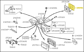 Factory Power Window Switch, Right, 82-83 280ZX