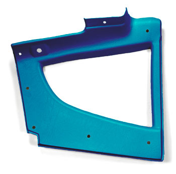 Quarter Window Trim, Left, Blue, 70-73 240Z