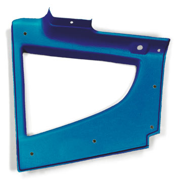 Quarter Window Trim, Right, Blue, 70-73 240Z
