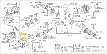 Factory Differential Cover Gasket, R-200, 90-96 300ZX (Z32) Non-Turbo