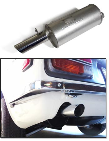 Reproduction Rear Muffler, OEM Style, 70-73 240Z