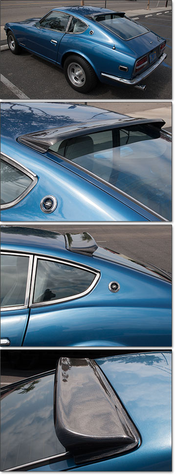 Roofline Wing, Carbon Fiber, 70-78 240Z-260Z-280Z Coupe