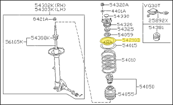 Factory Front Spring Seat, 84-89 300ZX (Z31)