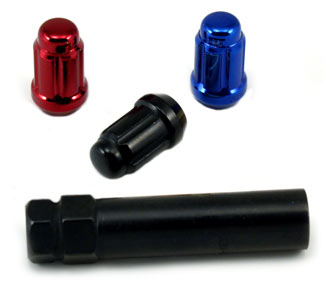 Tuner Style Locking Lug Nut Kit, 4 Lug