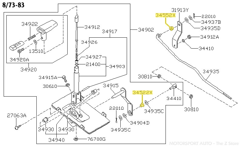 Motorsport Auto - The Z Store - Factory Shift Linkage Bushing, 8