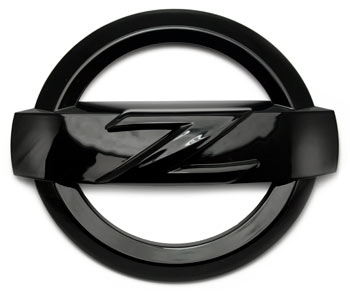 370Z "Z" Logo Front Emblem, Gloss Black, 09-20 370Z