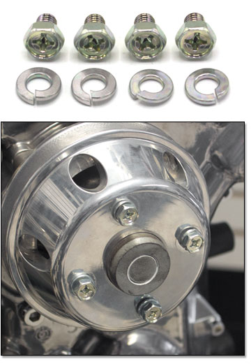 Water Pump Pulley Bolt Kit, 70-83 (240Z, 260Z, 280Z, 280ZX) with Electric Fan Conversion