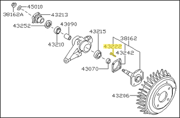 Factory Rear Wheel Lug Stud, 70-73 240Z