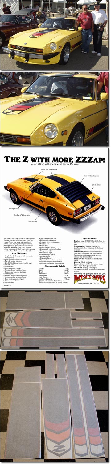 ZZZAP Decal Kit, 70-78 240Z-260Z-280Z Coupe