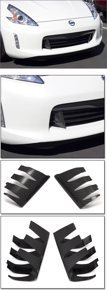 Carbon Fiber Grille Accents, 13-20 370Z