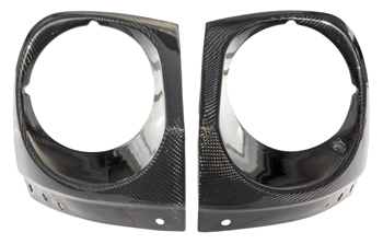 NEW! Headlight Case Set, Gloss Carbon Fiber, 70-78 240Z-260Z-280Z