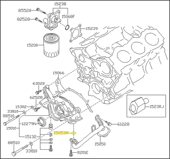 NEW! Factory Oil Pickup Tube Gasket, 07/95*-96 300ZX (Z32)