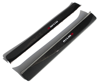 NEW! 'nismo' Logo Carbon Fiber Door Kick Plate Set, 09-20 370Z, 23-26 Nissan Z®