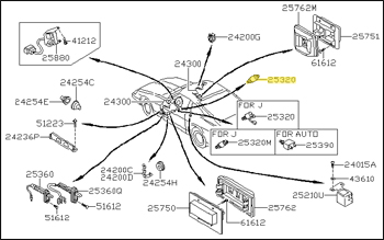 Factory Brake Light Switch, 79-83 280ZX