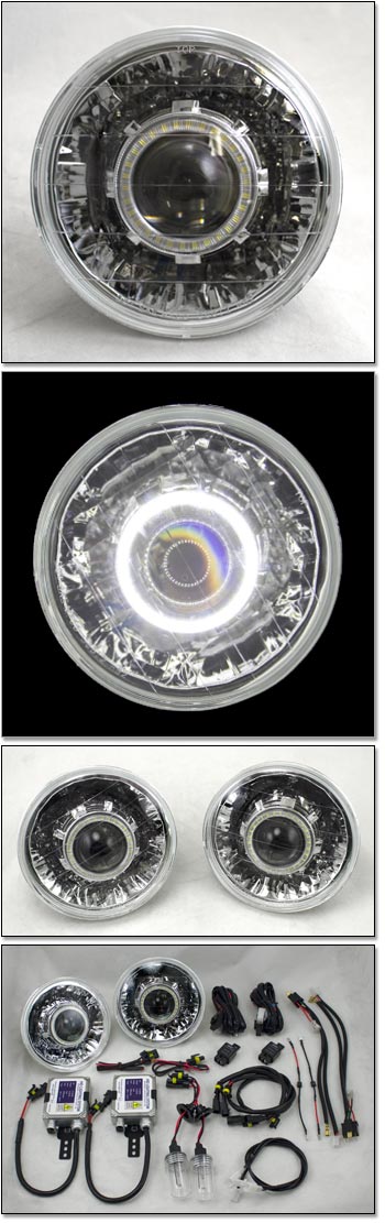 Chrome Classic HID Projector Headlight Kit, V2, 70-83 240Z, 260Z, 280Z, 280ZX