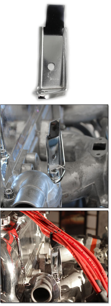 Chromed Thermostat Housing Wire Stand, 70-73 240Z