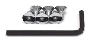 Chromed Plenum Cover Bolt Set, 84-89 300ZX