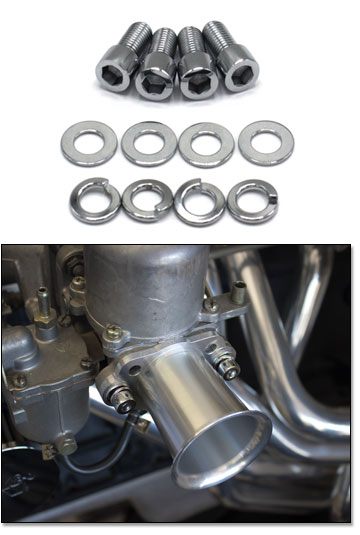 Chromed S.U. Carburetor Air Horn Bolt Kit, 70-72 240Z