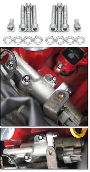 Chromed Valve Timing Control (VTC) Assembly Bolt Set, 03-06 350Z