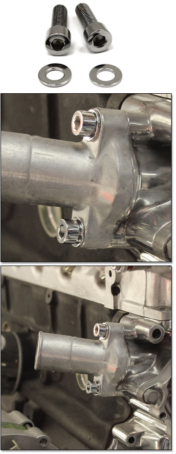 Chromed Water Inlet Bolt Set, 70-83 240Z, 260Z, 280Z, 280ZX