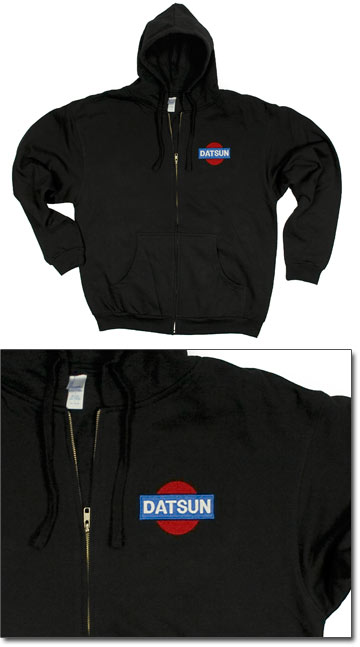 Classic Datsun Logo Black Hoodie