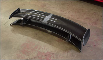 Clearance!: Laguna Seca Style Wing, Fiberglass, 03-08 350Z Coupe